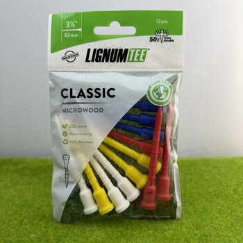 Lignum tee 82mm 3 1/8" 12 stuks classic mix microwood