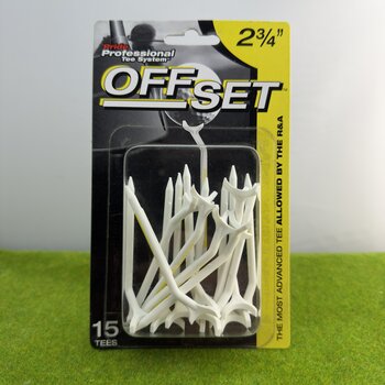 Pride offset tee  72mm 2 3/4" 15 stuks wit