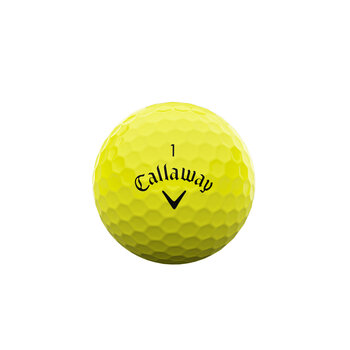 Callaway Supersoft (geel) misprint NIEUW in doosje van 12 stuks