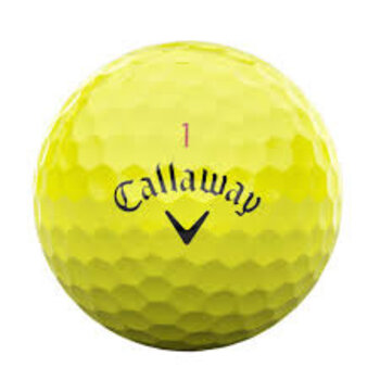 Callaway Chrome Tour X (geel) misprint NIEUW in doosje van 12 stuks