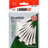 Lignum tee 62mm 2 1/2" 12 stuks classic wit microwood