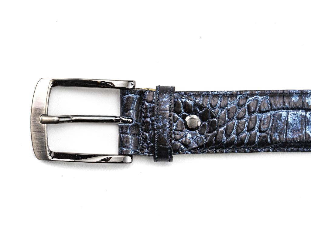 REHAB RIEM CROCO VNZ MET INDIGO BIJPASSENDE LEREN RIEM - REHAB Footwear  Online Store - Official Rehab Footwear Online Store