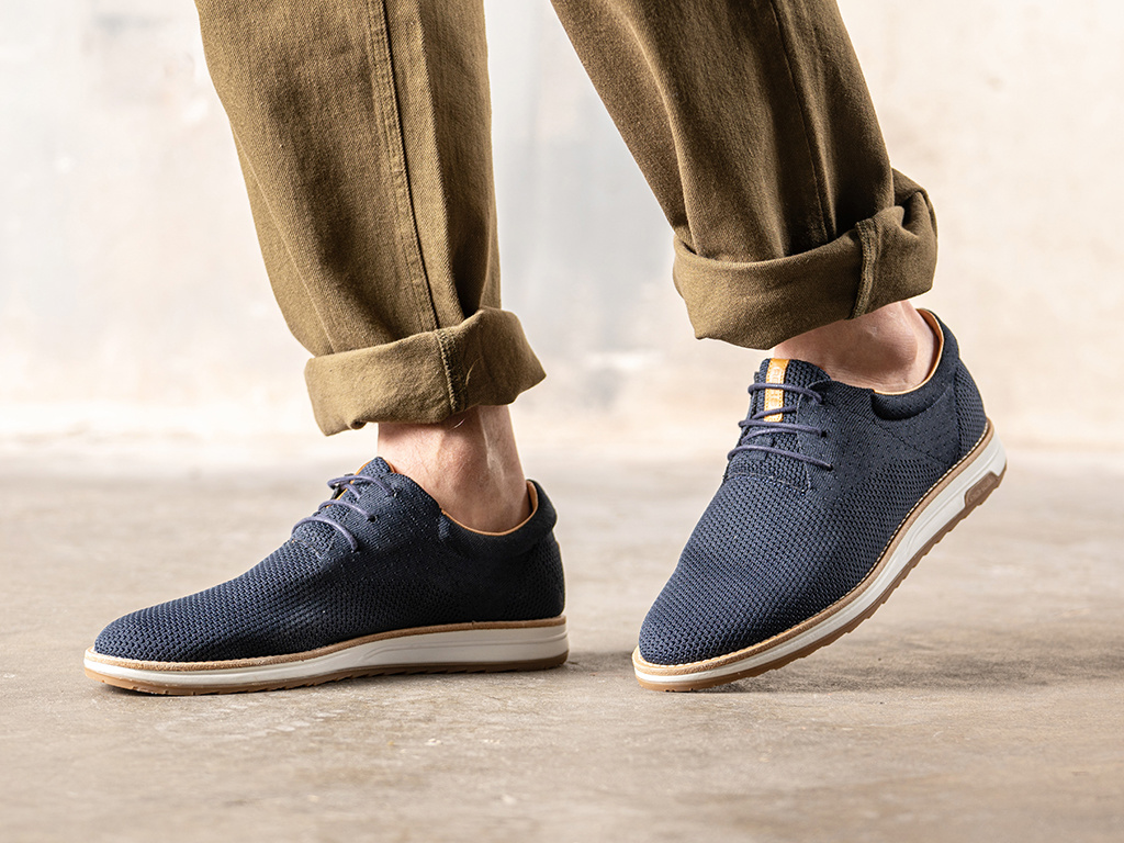 REHAB NOLAN KNIT DARK BLUE SNEAKERS - heren sneakers - REHAB Footwear  Online Store - Official Rehab Footwear Online Store