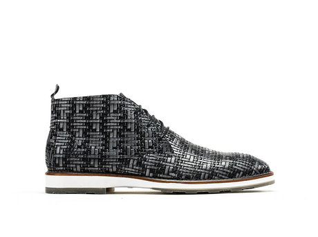 Potsavivo Weave | Dark grey lace up shoes