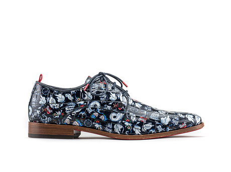 Rehab Footwear Fred Tattoo | Donkerblauwe nette schoenen - Official Rehab  Footwear Online Store