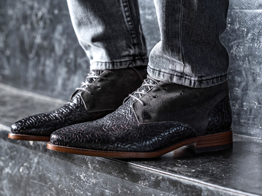 Rehab Footwear Salvador Weave | Hoge donkergrijze nette schoenen - Official  Rehab Footwear Online Store