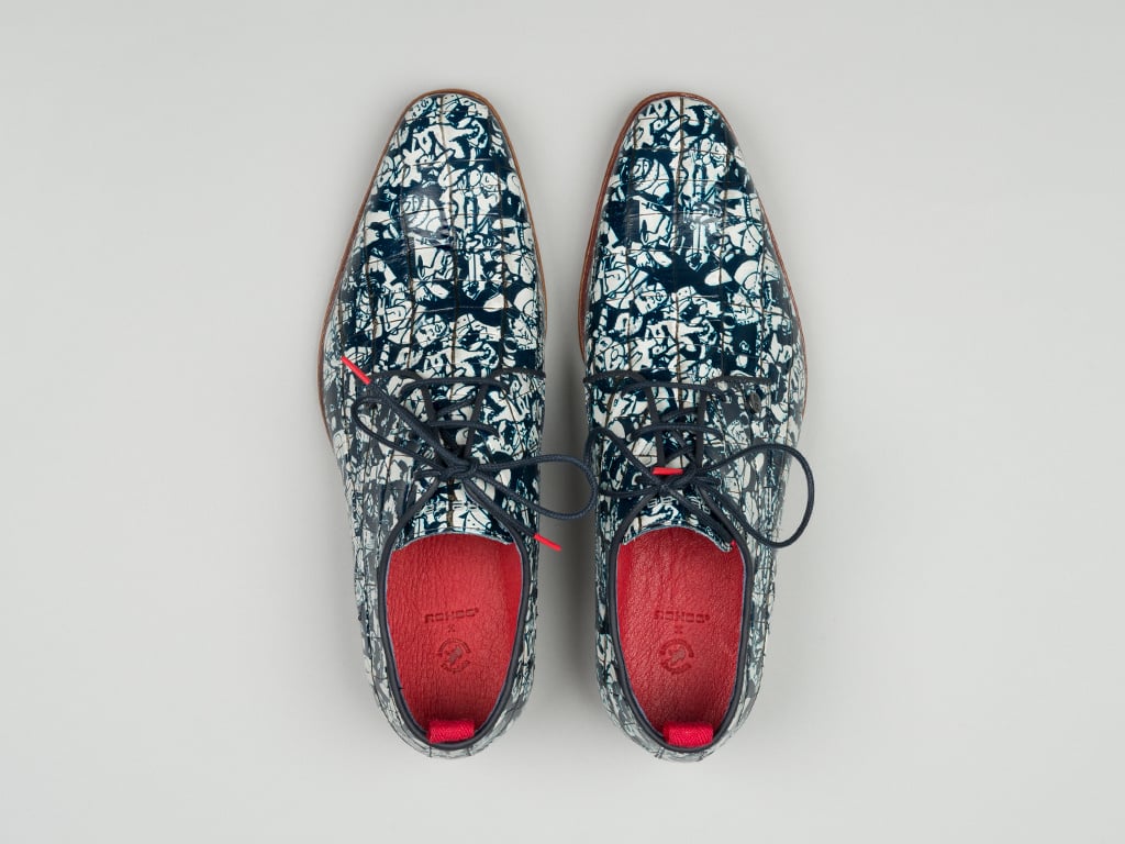 Rehab Footwear Fred Brood Crc | Blauw-witte nette schoenen - Official Rehab  Footwear Online Store