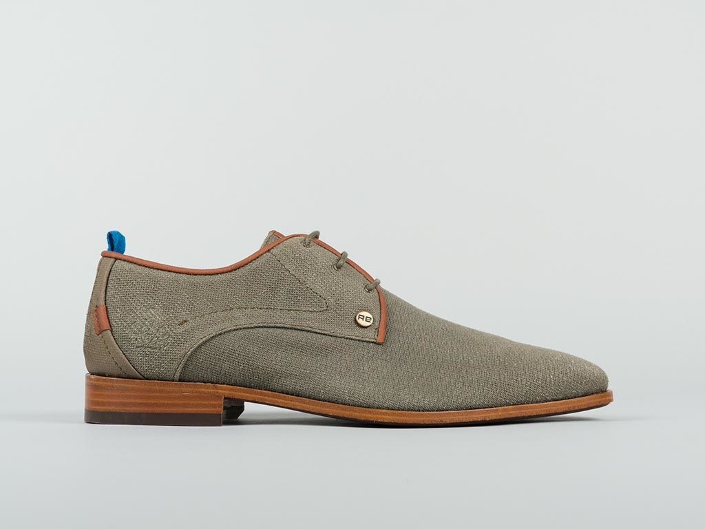 Rehab Footwear Greg Canvas | Donkergroene nette herenschoenen| Officiële  webshop - Official Rehab Footwear Online Store