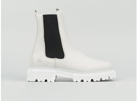 Kaatje Lthr | Witte chelsea boots