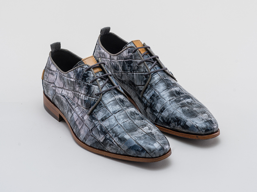 Rehab Footwear | Greg Faces | Donkergrijze nette schoenen| Officiele  webshop - Official Rehab Footwear Online Store
