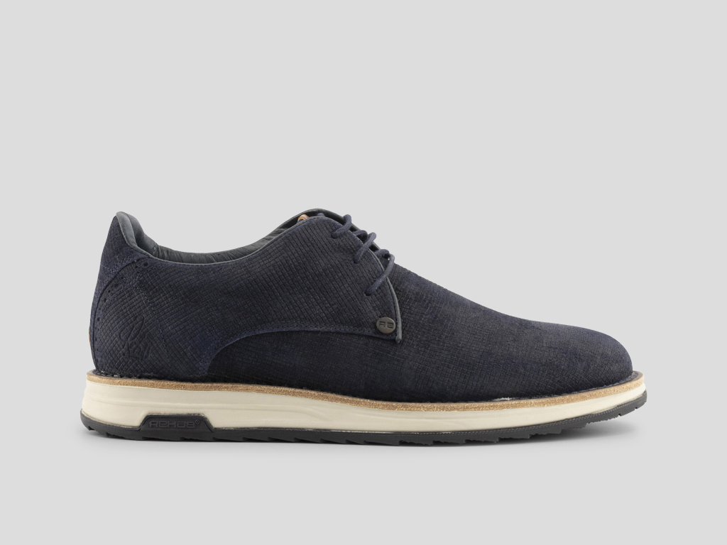 Rehab Footwear | Nolan Square | Dark blue lace up shoes | Offical ...