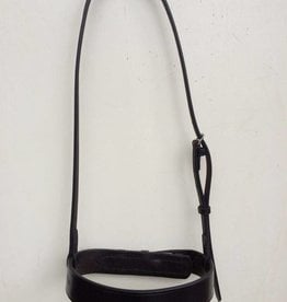 Ponytrends Plain leather cavesson noseband