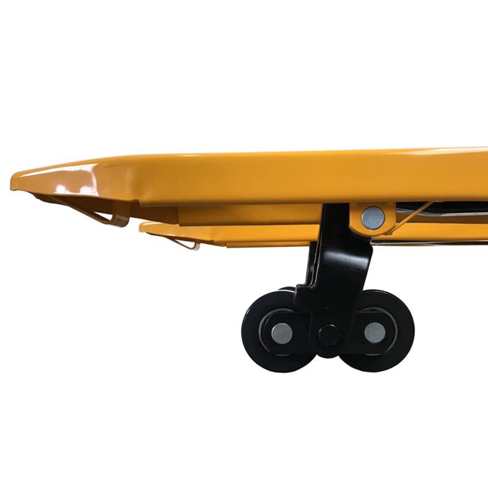 Handhubwagen mit 1.150mm Gabellänge und einer Tragkraft von 2.500kg mit Tandembereifung