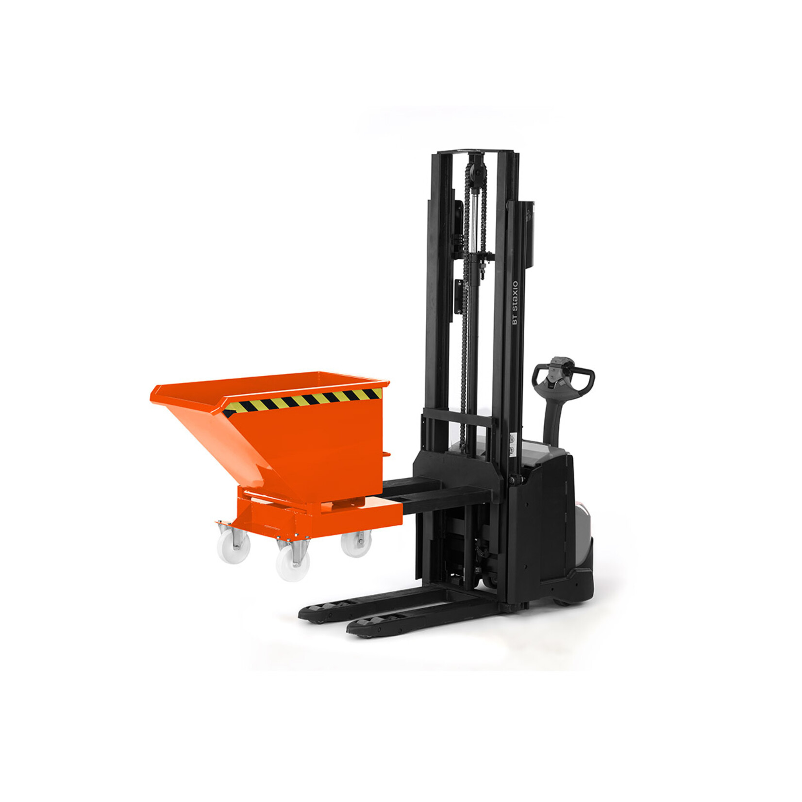 Kippbehälter für Hochhubwagen und Deichselstapler