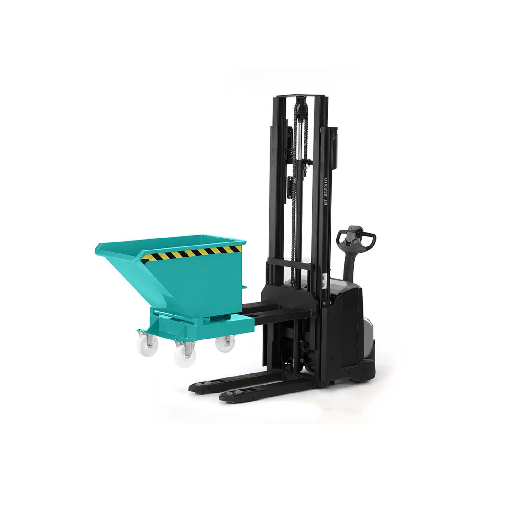 Kippbehälter für Hochhubwagen und Deichselstapler