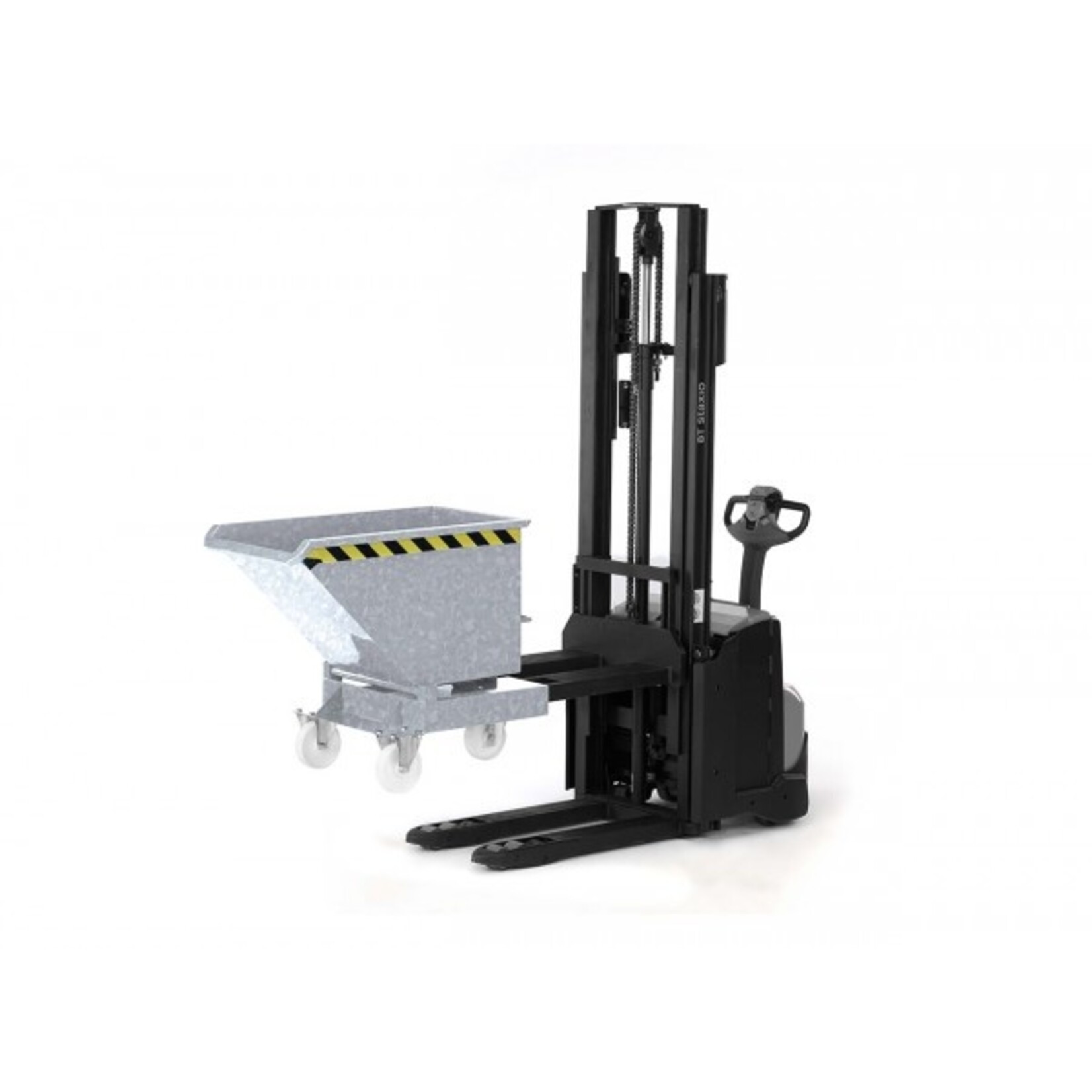 Kippbehälter für Hochhubwagen und Deichselstapler