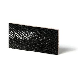 Cuenta DQ leather wristband strip black reptiel-snake 10mmx85cm