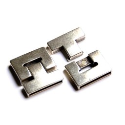 Cuenta DQ Clasp magnet 20x3mm silver