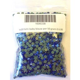 Niiniix ss10 hotfix steentjes pastel baby blauw per 50 gram
