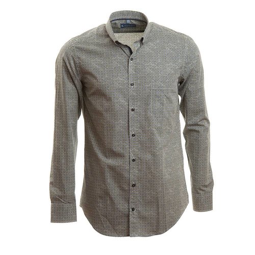 slim fit hemd met retro motief slim fit hemd met retro motief