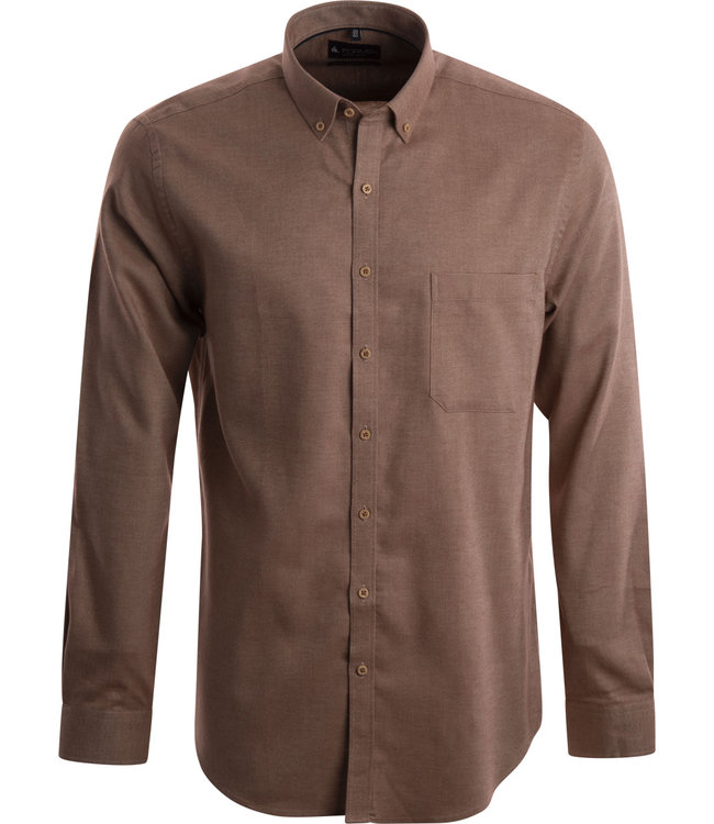 Strak Kaliber Garantie hemd met warme roestkleurige tint - Formen Hemden specialist