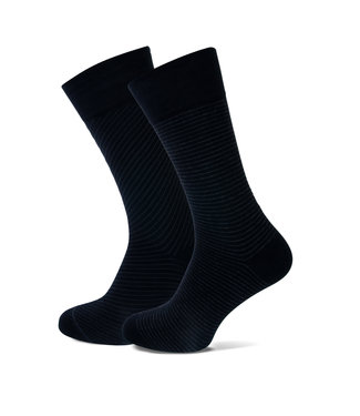 FORMEN zwarte sokken streep duopack = 2 paar