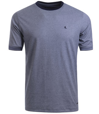 FORMEN grijsblauw t-shirt in slubgaren