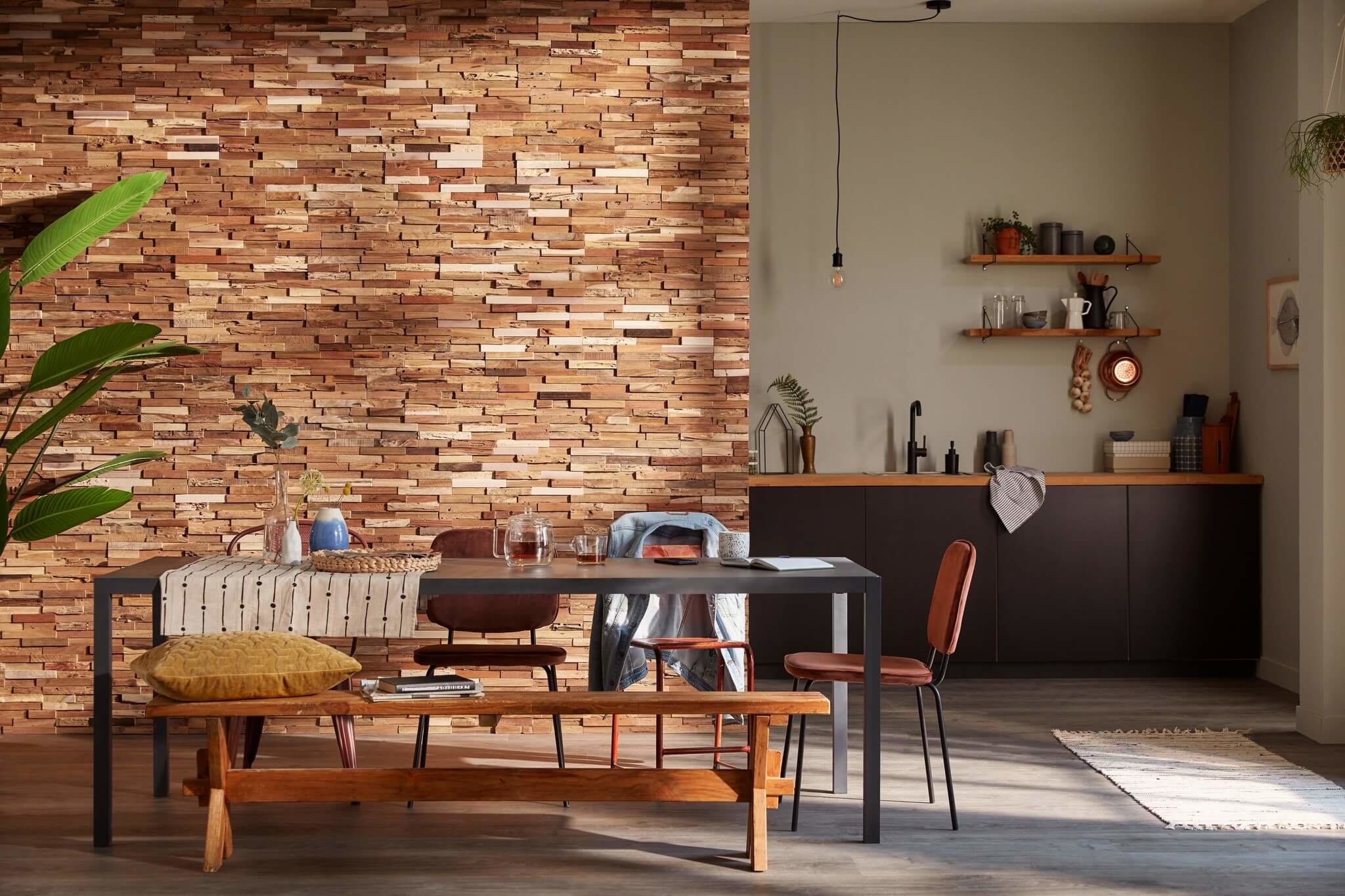 Holzverblender 3D UltraWood Teak Colorado