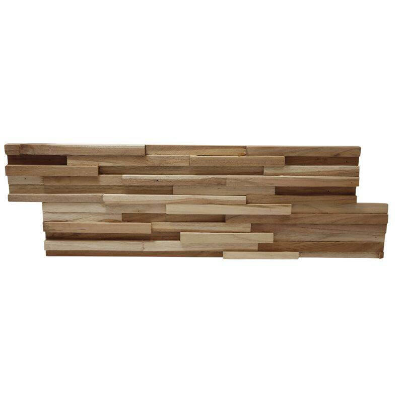 Plaquette de parement en bois 3D UltraWood Teak Toscani