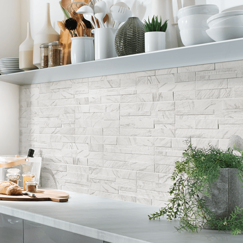 Carrelage mur UltraStrong Marble Blanc
