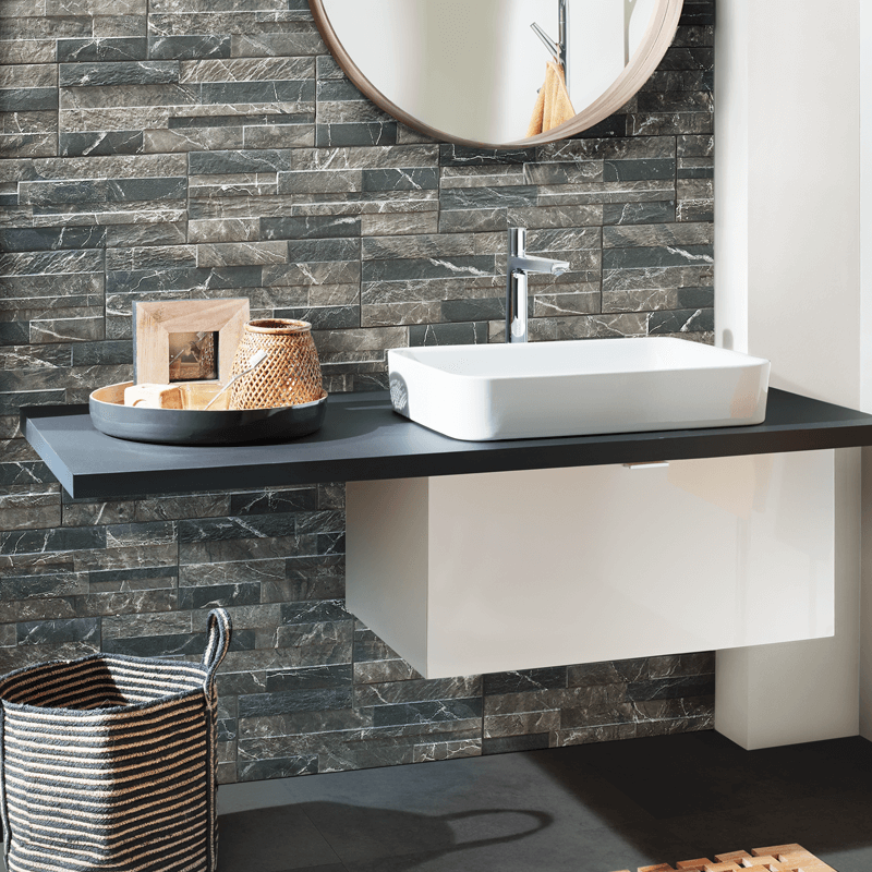 Carrelage mur UltraStrong Marble Noir
