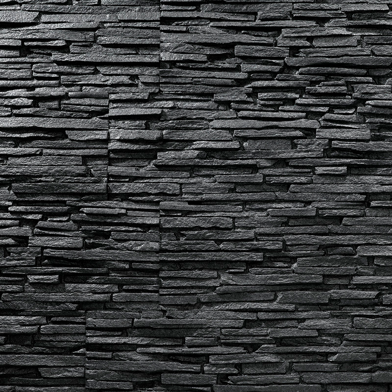 UltraLight stone look panel Tasso black