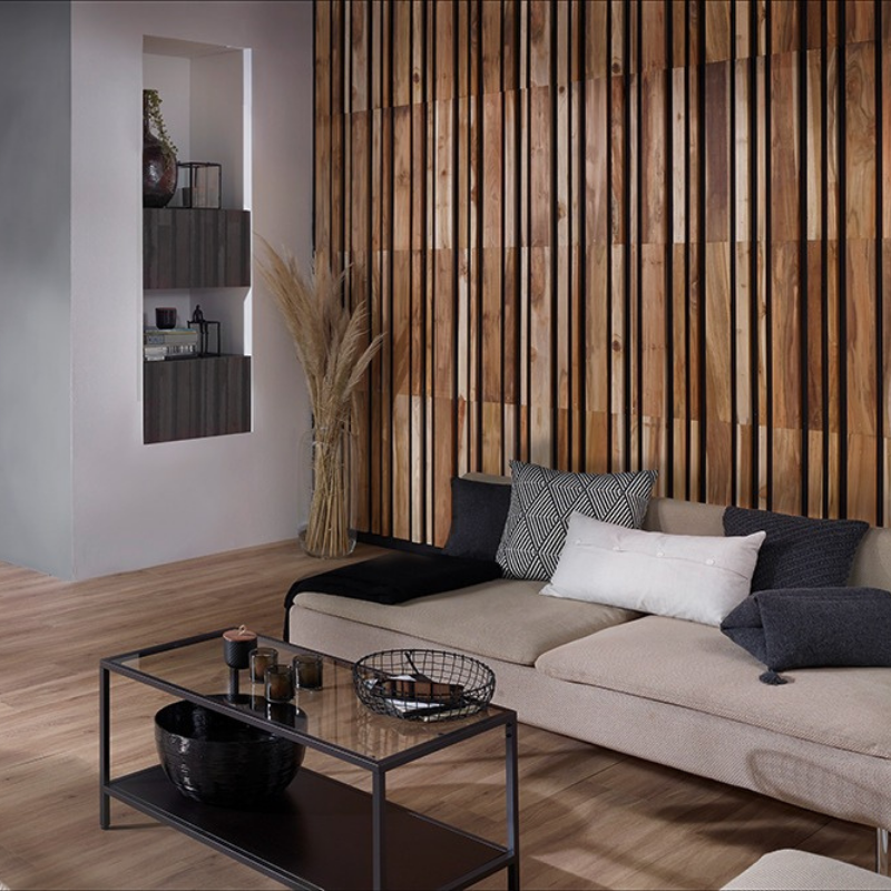 Wood Panel 3D Ultrawood Teak Linari XL Natural