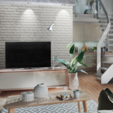 UltraLight Loft White HD Printed - EPS Baksteen 3D Wandpanelen