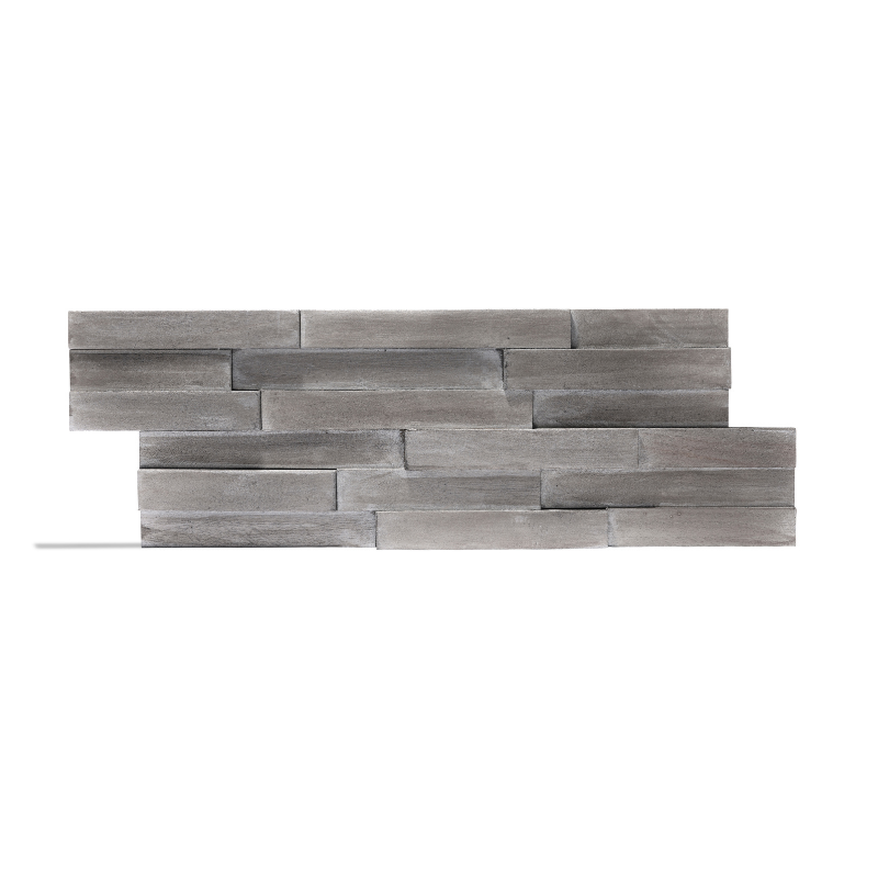Holzverblender 3D UltraWood Yakisugi SIlber