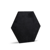 3D Parement mural en tissus de luxe Hexagon Velours Noir