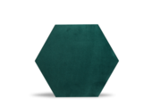 Luxury Velvet Textile Hexagon Green