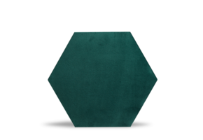 Luxury Velvet Textile Hexagon Green