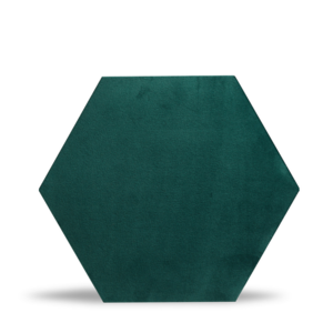 Luxury Velvet Textile Hexagon Green