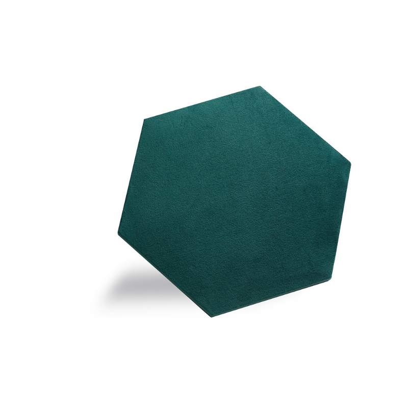 Rebel of Styles Luxury Textiel Wandpaneel Hexagon Groen Fluweel