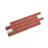 UltraFlex Brick Sheet Peel & Stick Red