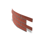 UltraFlex Brick Sheet Peel & Stick Red