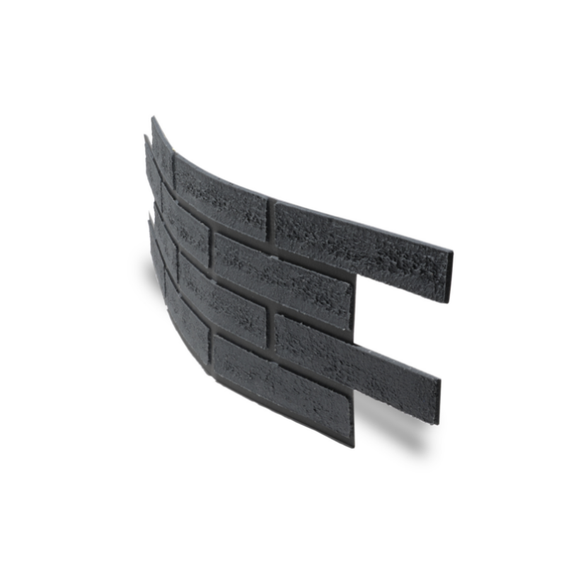 UltraFlex Brick Sheet Peel & Stick Zwart