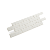 UltraFlex Brick Sheet Peel & Stick White