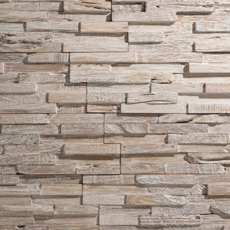 Holzverblender 3D Ultrawood Teak White Washed