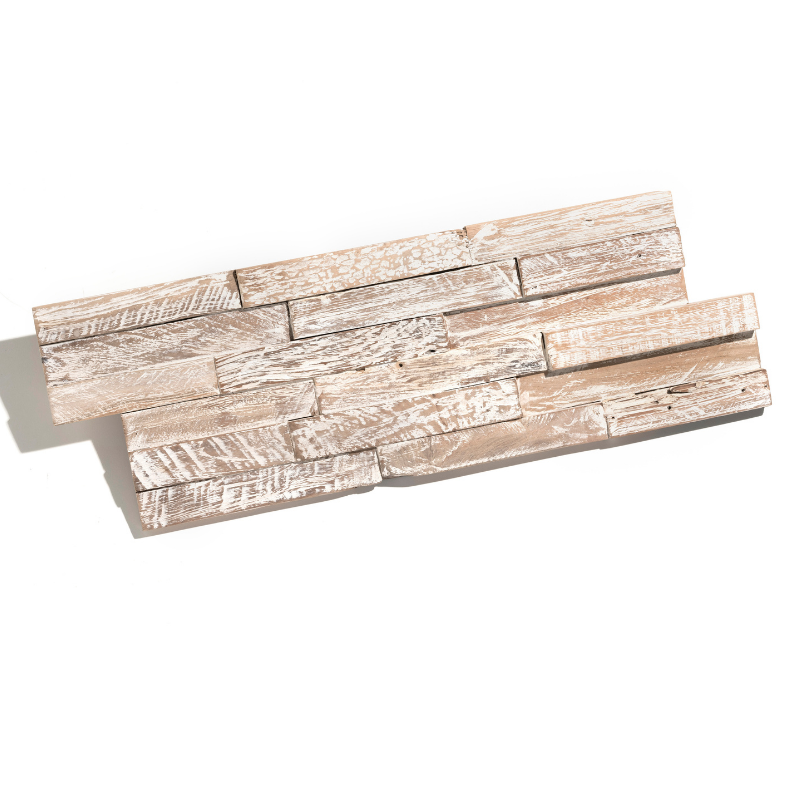 Houtstrip 3D Ultrawood Teak White Washed