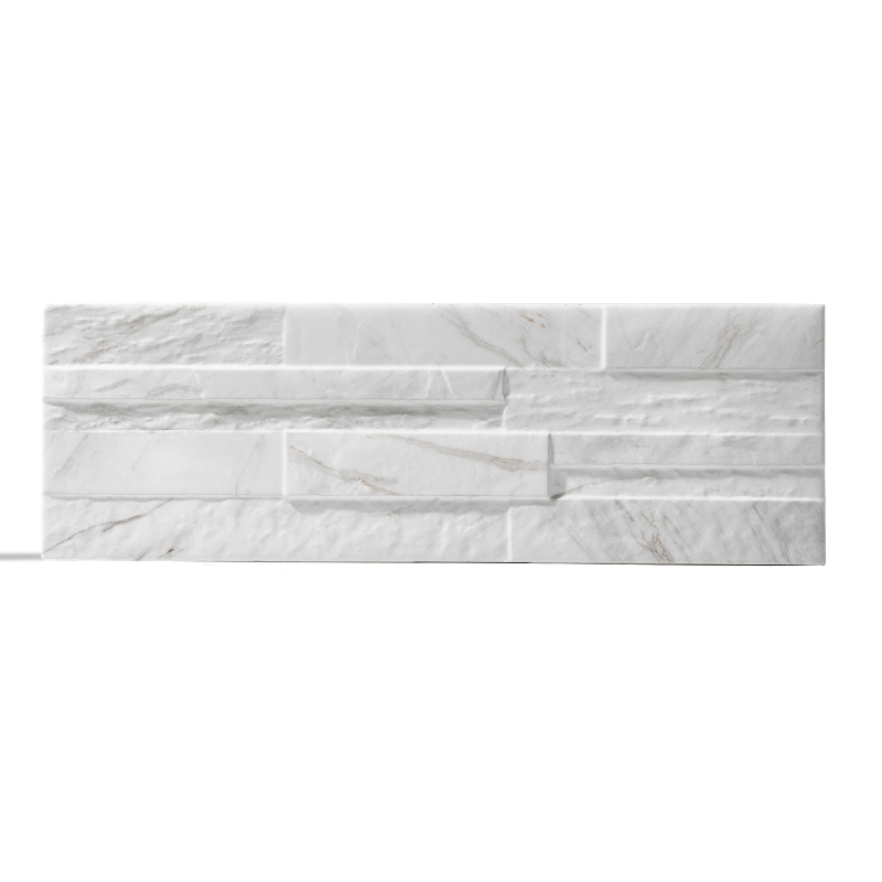 UltraStrong Marble White Stone Effect Porcelain Wall Tile
