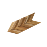 UltraWood  Teak Chevron - 3D Holzverblender