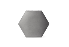 Luxury Velvet Textile Hexagon Grey