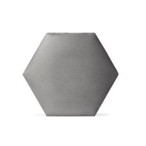 Luxury Velvet Textile Hexagon Grey